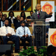 Trayvon Martin's parents and brother with the Rev. Al Sharptonat Trayvon rally (Earl Gibson III/WireImage/Getty Images)